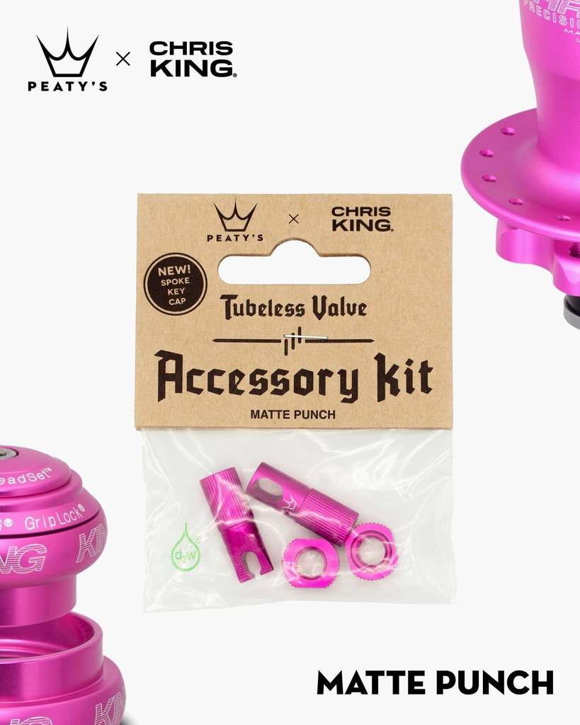 Peatys - Kit de Accesorios Peatys x Chris King-Matte Punch