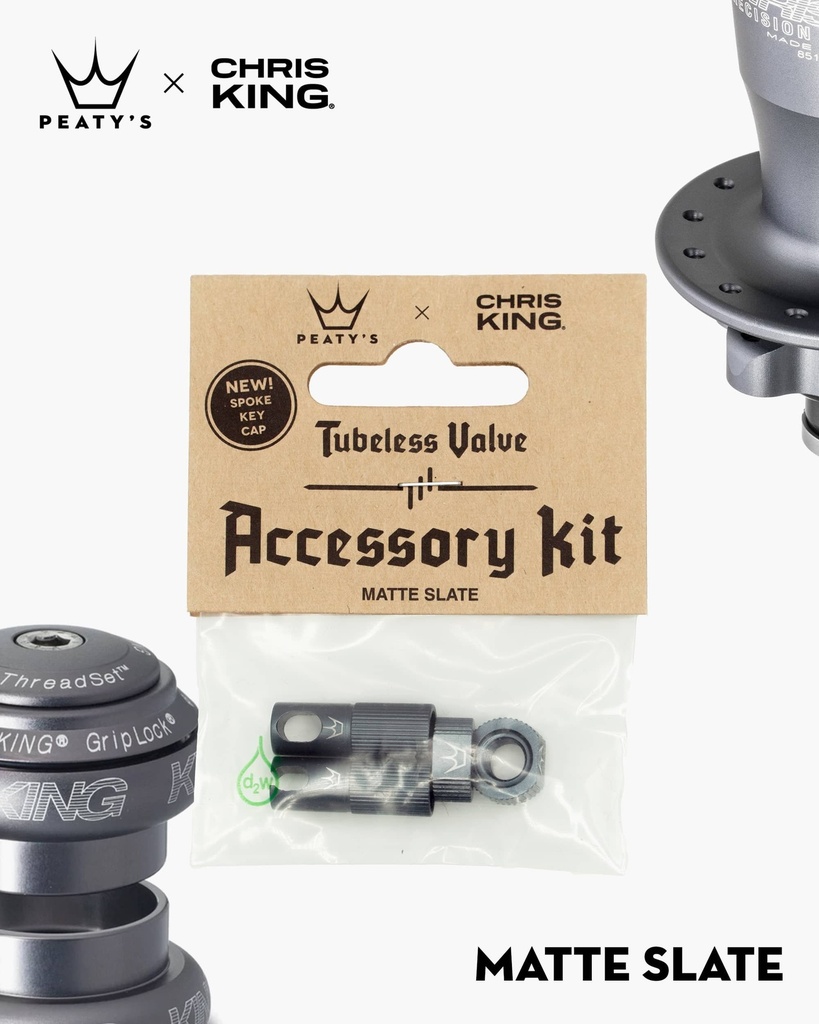 Peatys - Kit de Accesorios Peatys x Chris King-Matte Slate