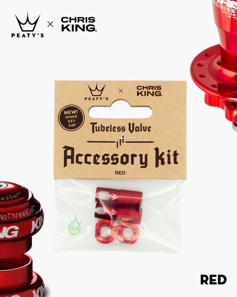 Peatys - Kit de Accesorios Peatys x Chris King-Red