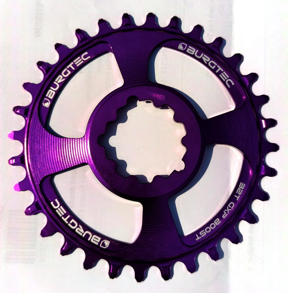 Burgtec - Sram Boost 3mm Offset Thick Thin Chainring - 32T - Purple Rain