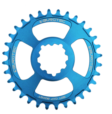 Burgtec - Sram Boost 3mm Offset Thick Thin Chainring - 34T - Deep Blue