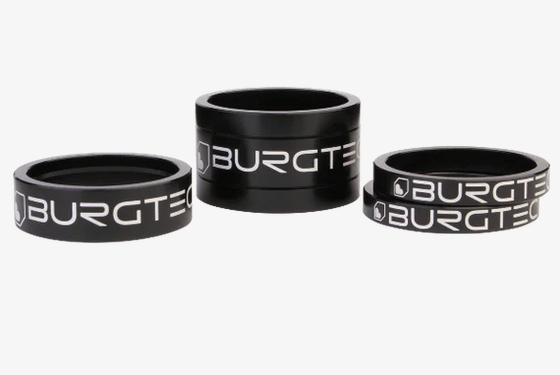 Burgtec - Stem Spacers - Burgtec Black (5mm Spacer x2, 10mm Spacer, 20mm Spacer)