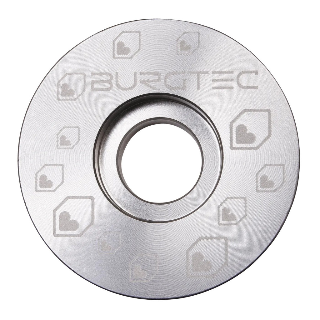 Burgtec - Top Cap - Rhodium Silver