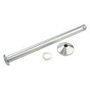 Burgtec - Yeti 171mm Rear Axle - Rhodium Silver