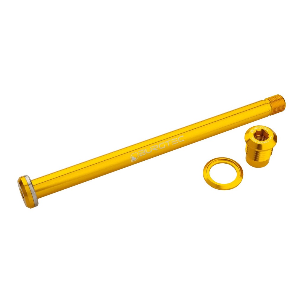 Burgtec - Yeti 174mm Rear Axle - Burgtec Bullion Gold