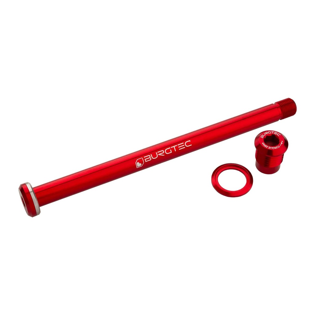 Burgtec - Yeti 174mm Rear Axle - Race Red