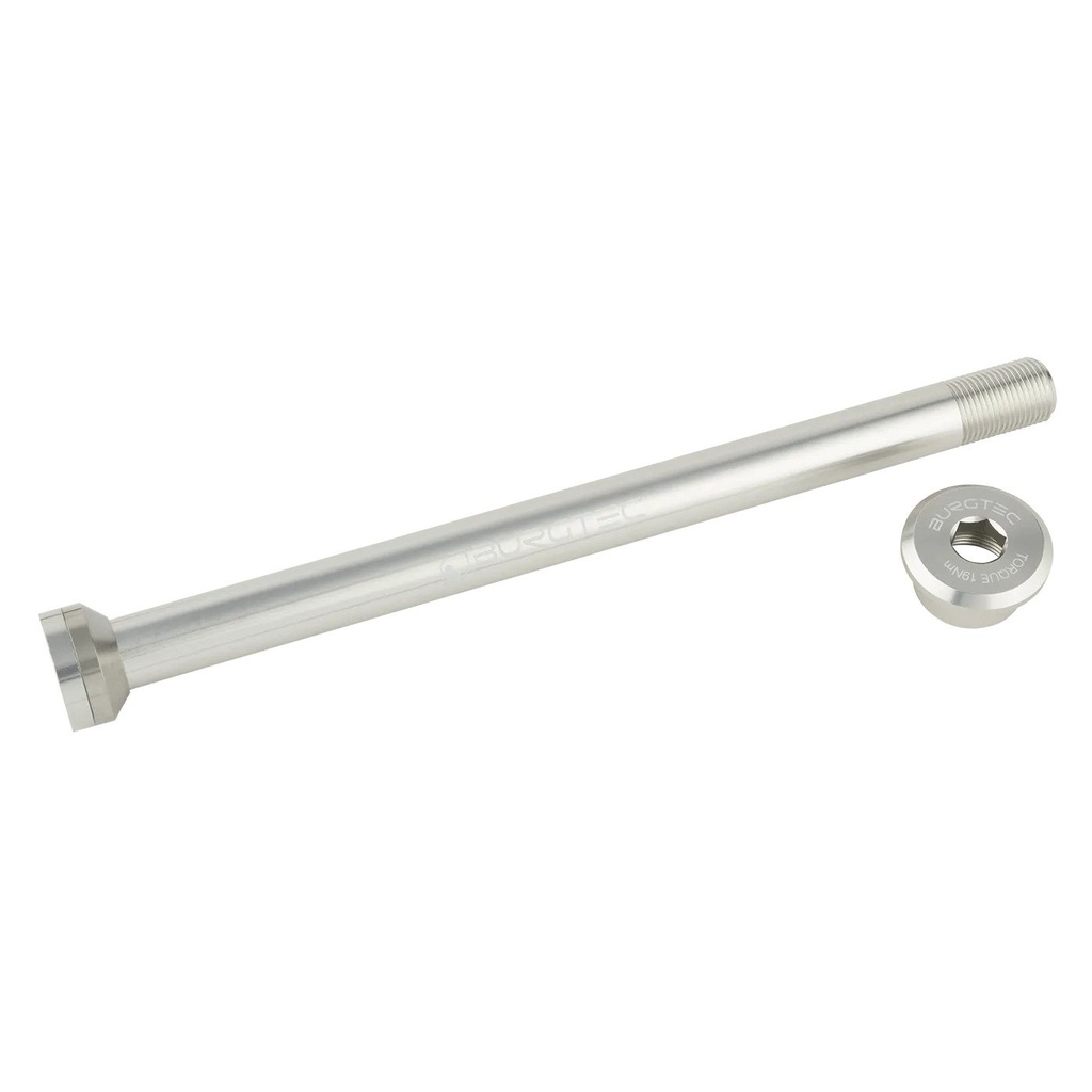 Burgtec - Yeti 174mm Rear Axle - Rhodium Silver