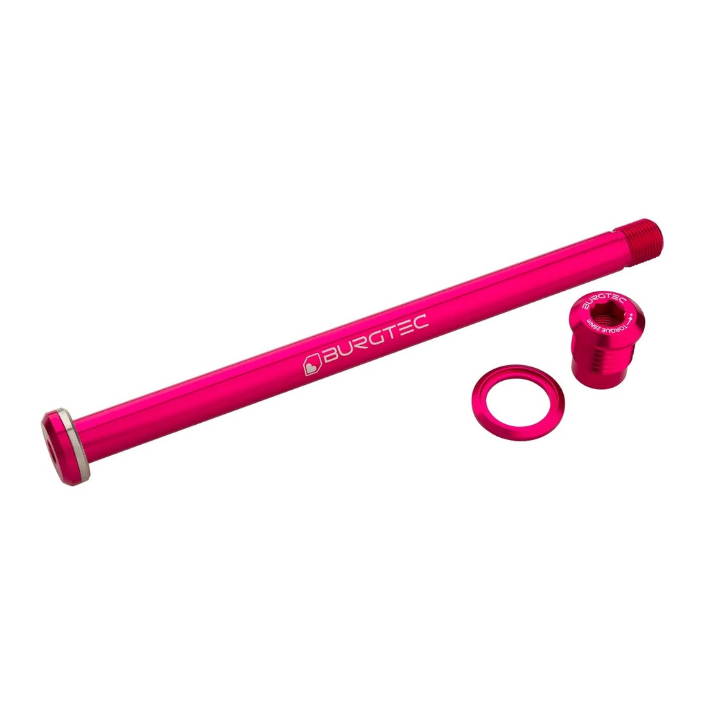 Burgtec - Yeti 174mm Rear Axle - Toxic Barbie Pink