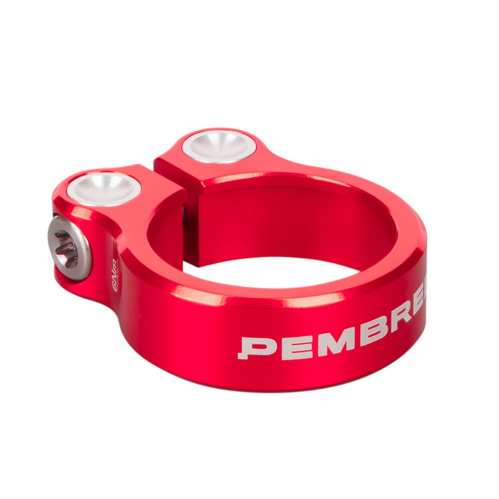 Pembree-DBN-Seat Post Clamp-Red-36.4