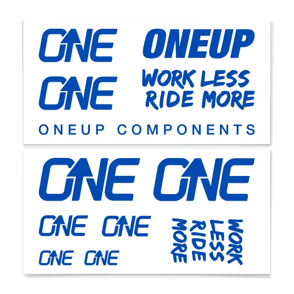OneUp-Riser Bar Decal Kit-Blue