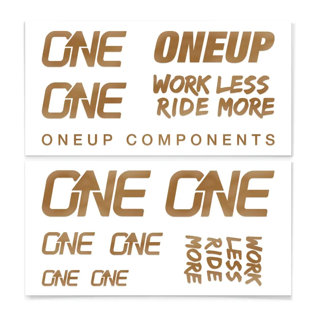 OneUp-Riser Bar Decal Kit-Bronze