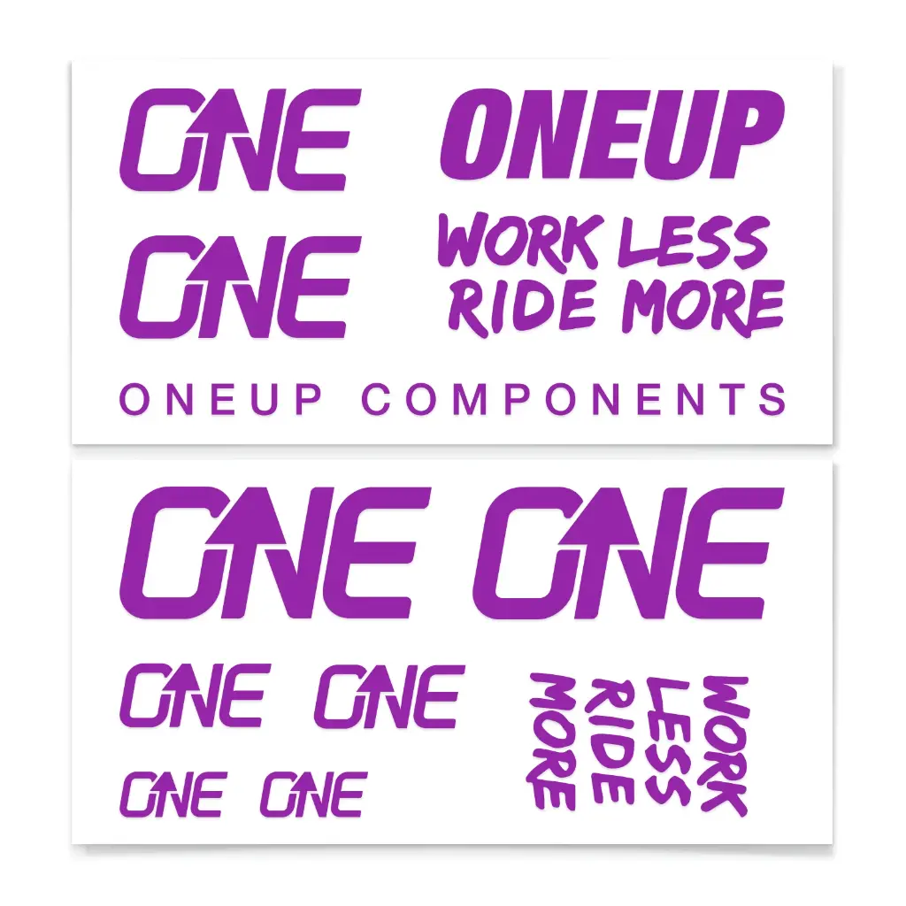 OneUp-Riser Bar Decal Kit-Purple