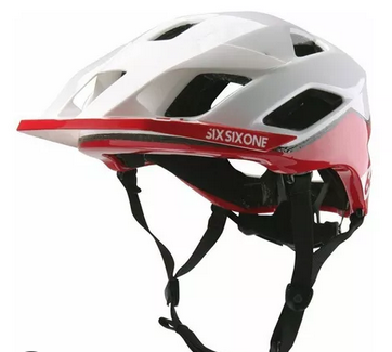 SixSixOne - Casco EVO AM Patrol MIPS White/Red-XS/S