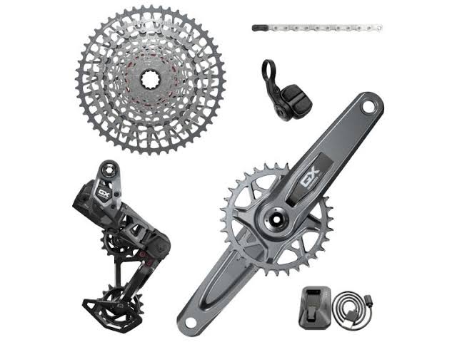 SRAM - GX T-Type Eagle Transmission Groupset - 170mm Crank, 32t Chainring, AXS POD Controller, 10-52t Cassette, Rear Derailleur, Chain