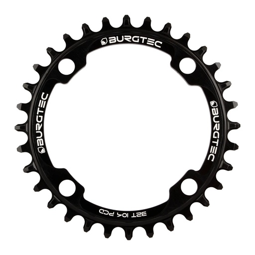 [8101] Burgtec - 104mm BCD Thick Thin Chainring - 32T - Burgtec Black