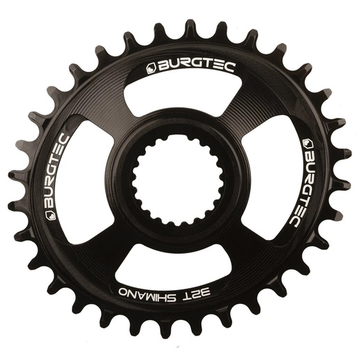 [8741] Burgtec - Oval Shimano Direct Mount Thick Thin Chainring - 30T - Burgtec Black
