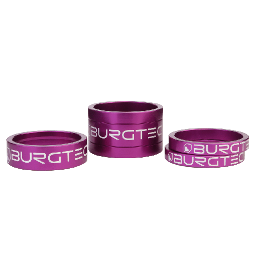 [9214] Burgtec - Stem Spacers - Purple Rain (5mm Spacer x2, 10mm Spacer, 20mm Spacer)