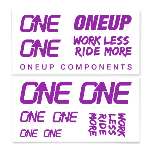 [1C0629PUR] OneUp-Riser Bar Decal Kit-Purple