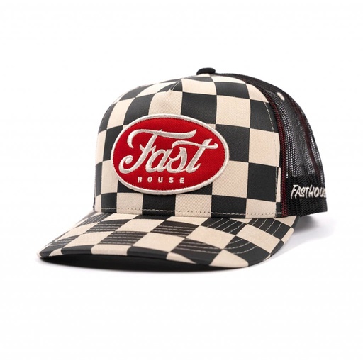 [6380-0100] STATION HAT FASTHOUSE CHECKERS ONE SIZE
