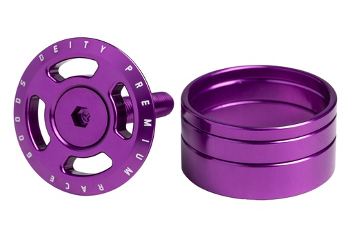 [26-CRSHR-PU] DEITY - HeadSet Cap CrossHair Purple